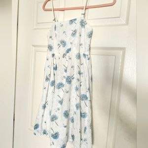 White and Blue Dress Mini Dress Kids Size M